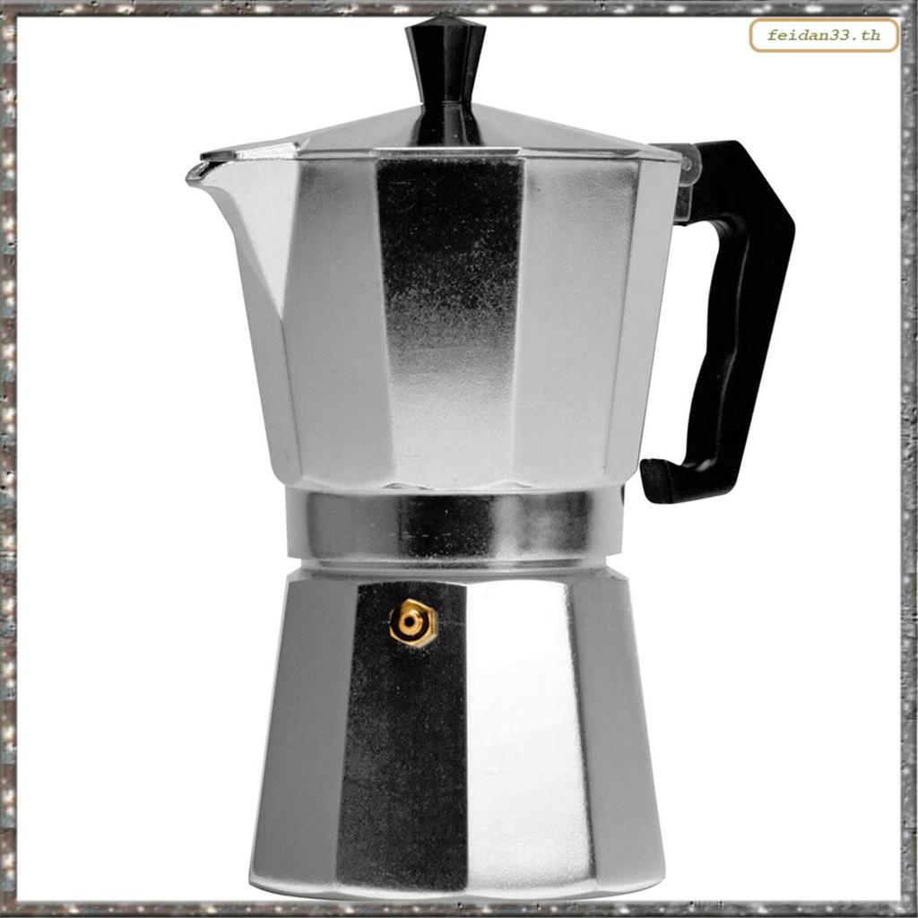 [LHY] อิตาเลี่ยนอลูมิเนียม Moka Pot Octagon Moka Pot อุปกรณ์กาแฟยุโรป (50Ml)