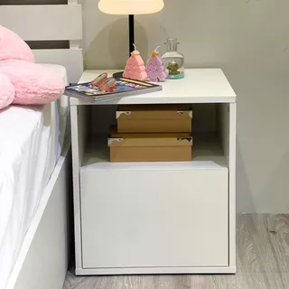 Koncept Furniture ตู้ข้างเตียง รุ่น Habi ขนาด 40 ซม. สีขาว (40x40x45 ซม.) แบรนด์ KONCEPT FURNITURE