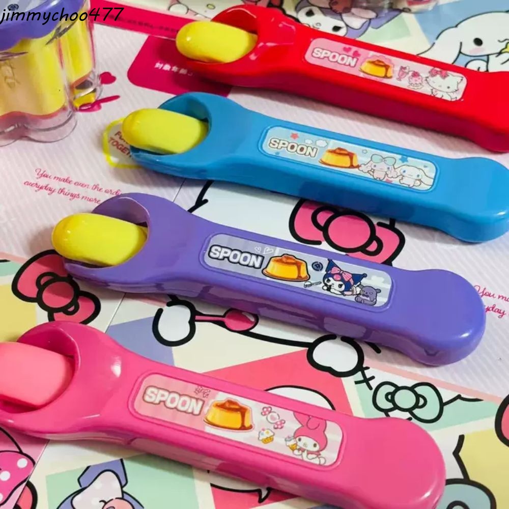 JIMMYCHOO Pudding Feeding Toy, อาหารจําลอง Melody Pudding Toy, ความแปลกใหม่แกล้งเล่น Kulomi Japanese