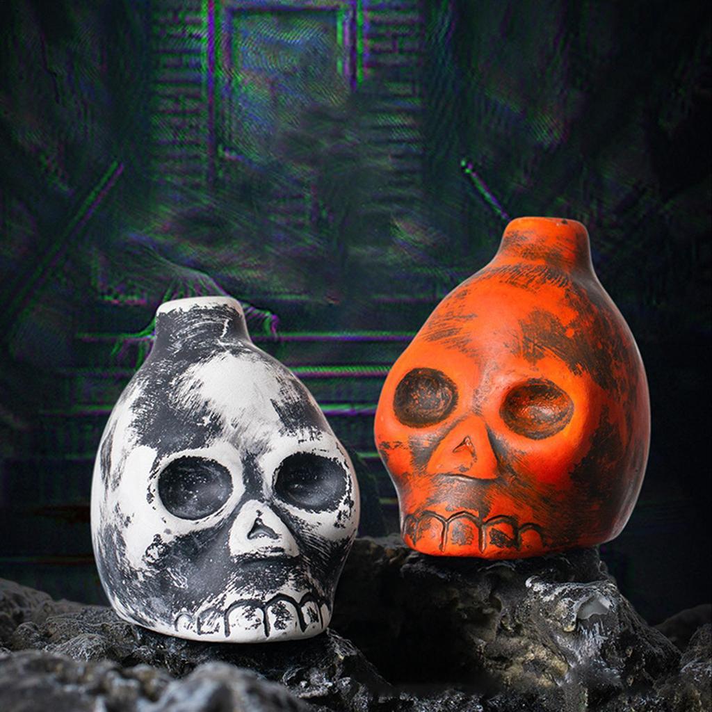 Aztec Death นกหวีด Skull Spooky Human Death Scream Loud Whistle ของแท้มนุษย์ Prank Battle นกหวีดของเ