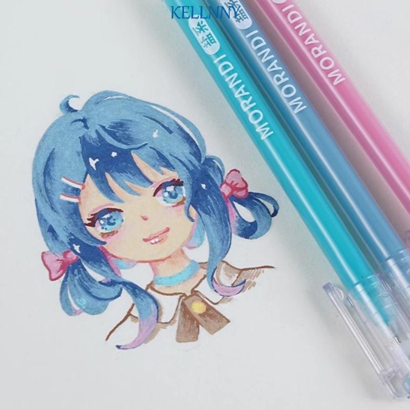 Kellnny 9 ชิ้นคละสีปากกาเจลที่มีสีสันวาดปากกา Journaling ปากกาสําหรับ Planner