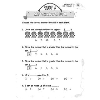 แบบฝึกหัด SMART MATHEMATICS For Primary 1 (คณิตศาสตร์สำหรับนักเรียนชั้น ป.1 EP, Gifted)