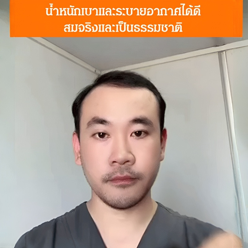เนื้อนุ่มเป็นธรรมชาติ ชิ้นวิกผม กิ๊บติด ปกปิดผมขาว รูปที่ 4