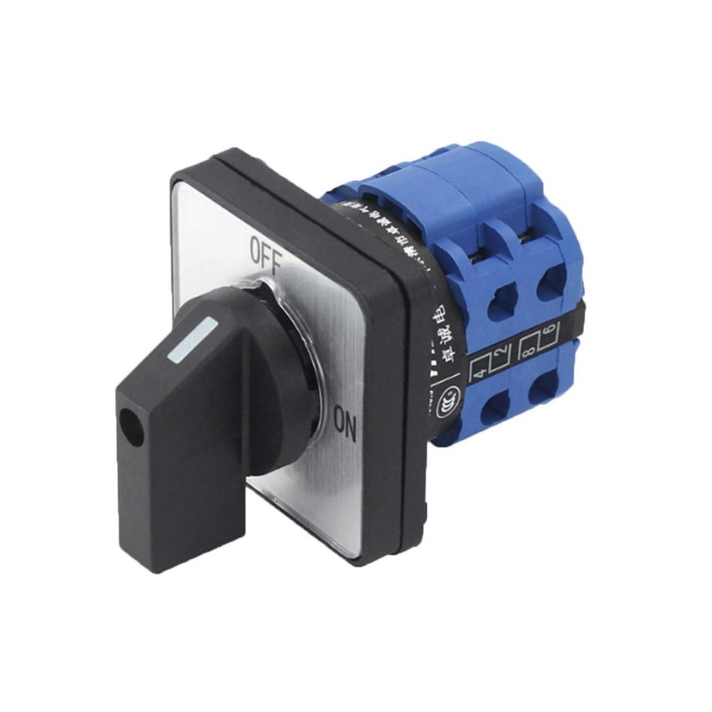 สวิตช์เลือกการเปลี่ยนแปลงสากล 1 ชิ้น, สวิตช์โอนไฟฟ้า, 2 ตําแหน่ง 8 เทอร์มินัล, LW26-20 C04/2 380V 20