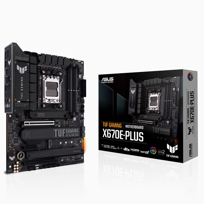 Asus TUF GAMING X670E-PLUS WIFI คอมพิวเตอร์เมนบอร์ดเดสก์ท็อปรองรับ AMD 7000 Series CPU