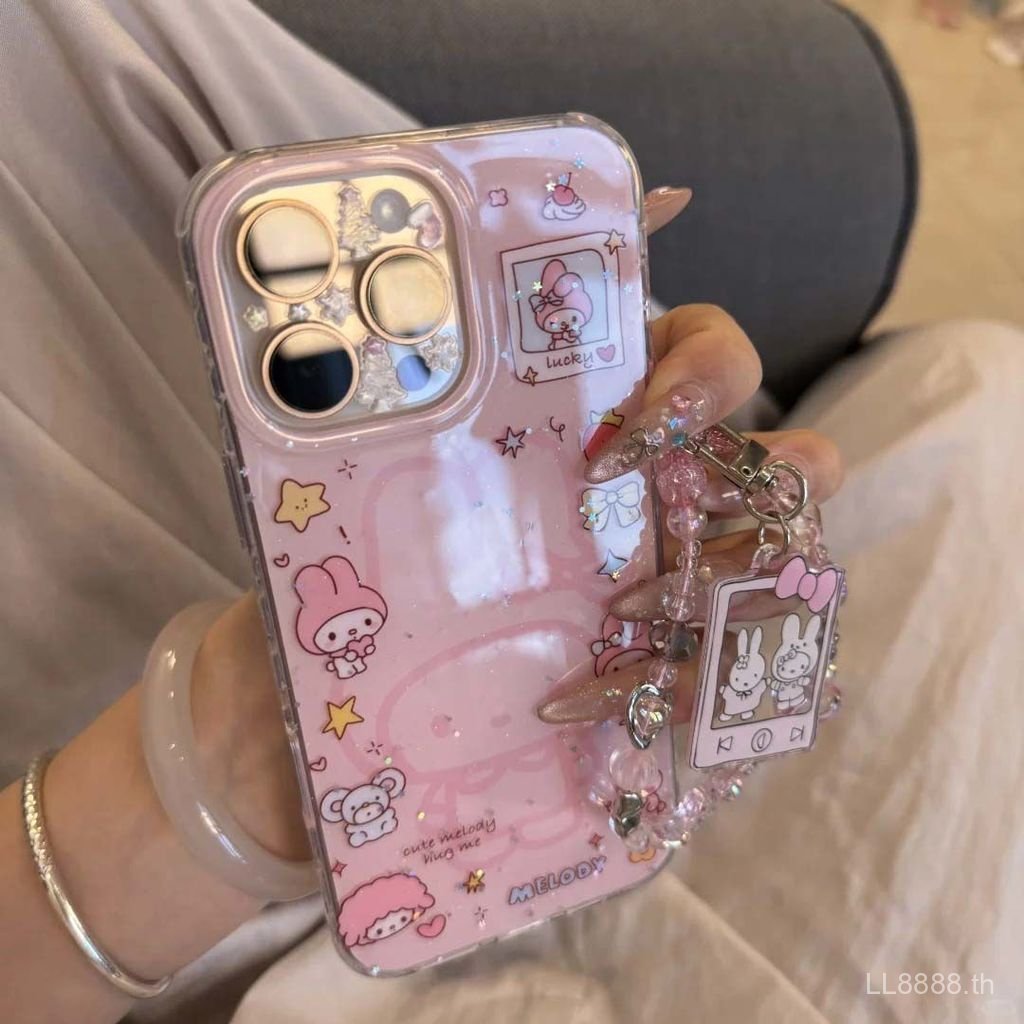 เคสโทรศัพท์เหมาะสําหรับiPhone 7 8 X XS XR XSMAX 11 12 13 14 15 16 17 Pro max Plus Air Miffyกระต่ายMelodyกันกระแทกกันกระแทกเคสรวมทุกอย่างYH7D