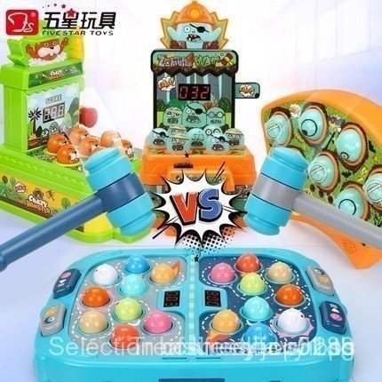 ไฟฟ้า Beating PK เกม Zombie War Whack-A-Mole เด็กการศึกษาของเล่น Mole โจมตีใหม่ Crazy Whack A Mole เ