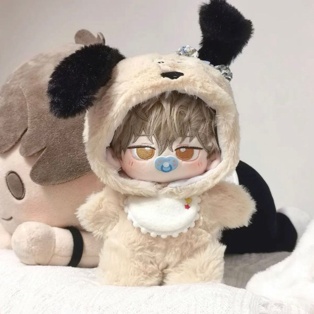 เสื้อผ้าเด็ก 10cm20cm40cm Ready Stock Super Cute Jumpsuit Dog Cat Panda Climbing Clothes Cotton Doll