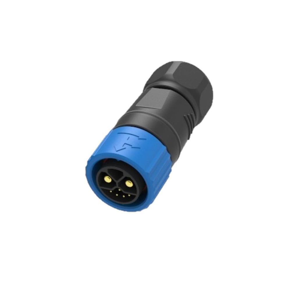 M23 8Pin Connector 2 + + 5 กันน้ําขั้วต่อสายไฟ IP67 ปลั๊กสัญญาณไฟ Circular Aviation Connector