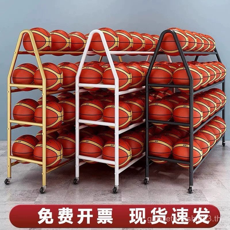 ชั้นเก็บบาสเก็ตบอล Rust-Proof Mobile Ball Collection Trolley โรงเรียนอนุบาลฟุตบอล Volleyball Stadium