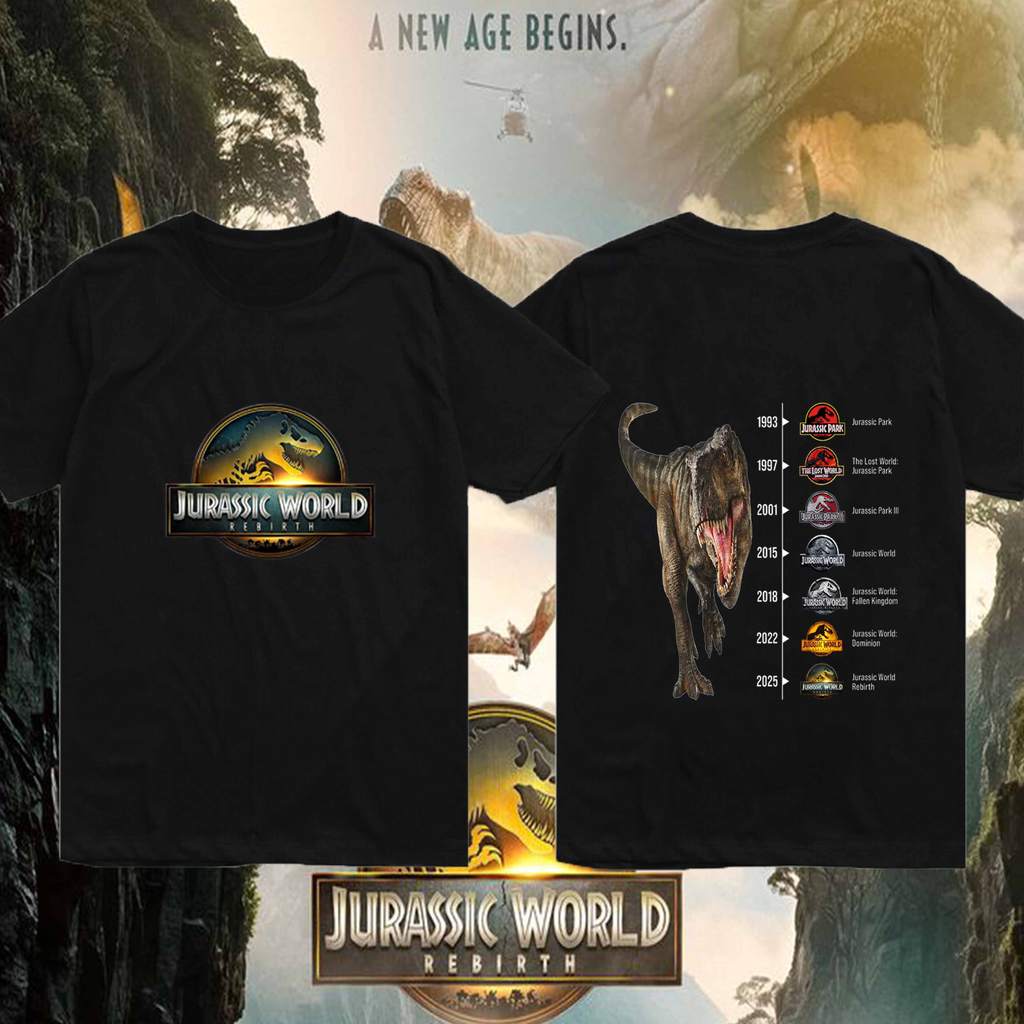 Jurassic World Rebirth Tee | เสื้อยืดไดโนเสาร์ฟื้นคืนชีพ สไตล์แฟนพันธุ์แท้โลกจูราสสิค #DinoRevival #JurassicVibes