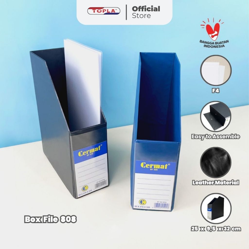 CERMAT File Box - Plastic Document Box File Box Book Storage Box