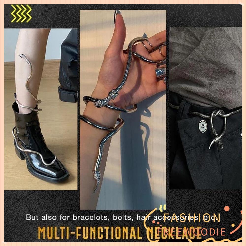 FREEWOODIE สร้อยคองู 90CM Punk Bendable Snakelike Bracelet