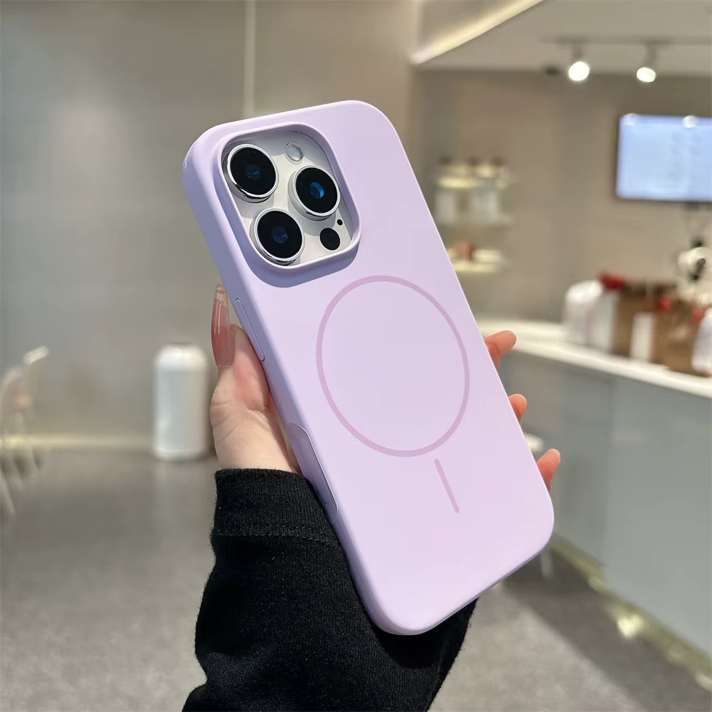 ✅COD✅ เคสไอโฟน เคส iPhone 11 13 16 15 12 14 Pro Max เคสไอโฟน11 เคสซิลิโคนแบบนุ่มสำหรับชาร์จไร้สายแบบแม่เหล็ก