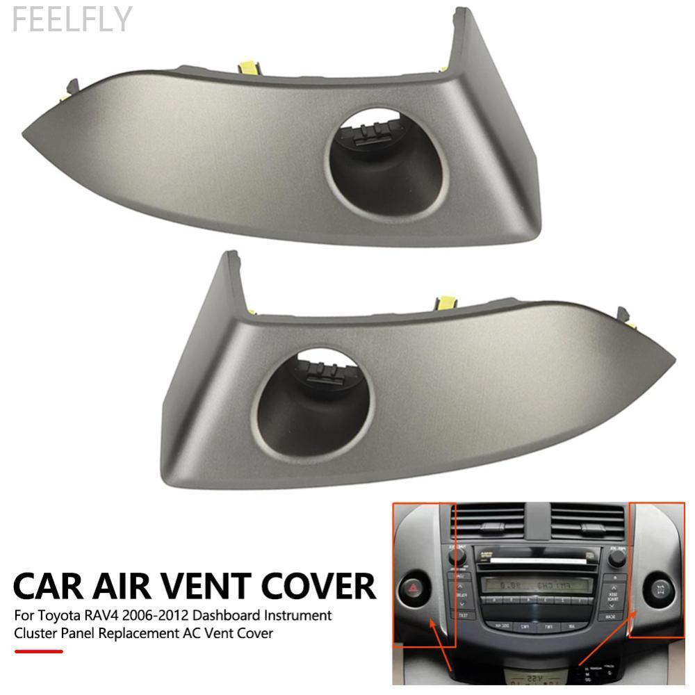 FEELFLY รถ Center Dash Air Vent วิทยุ Bezel Trim สําหรับ Toyota RAV4 2006-2012 Dashboard Instrument 