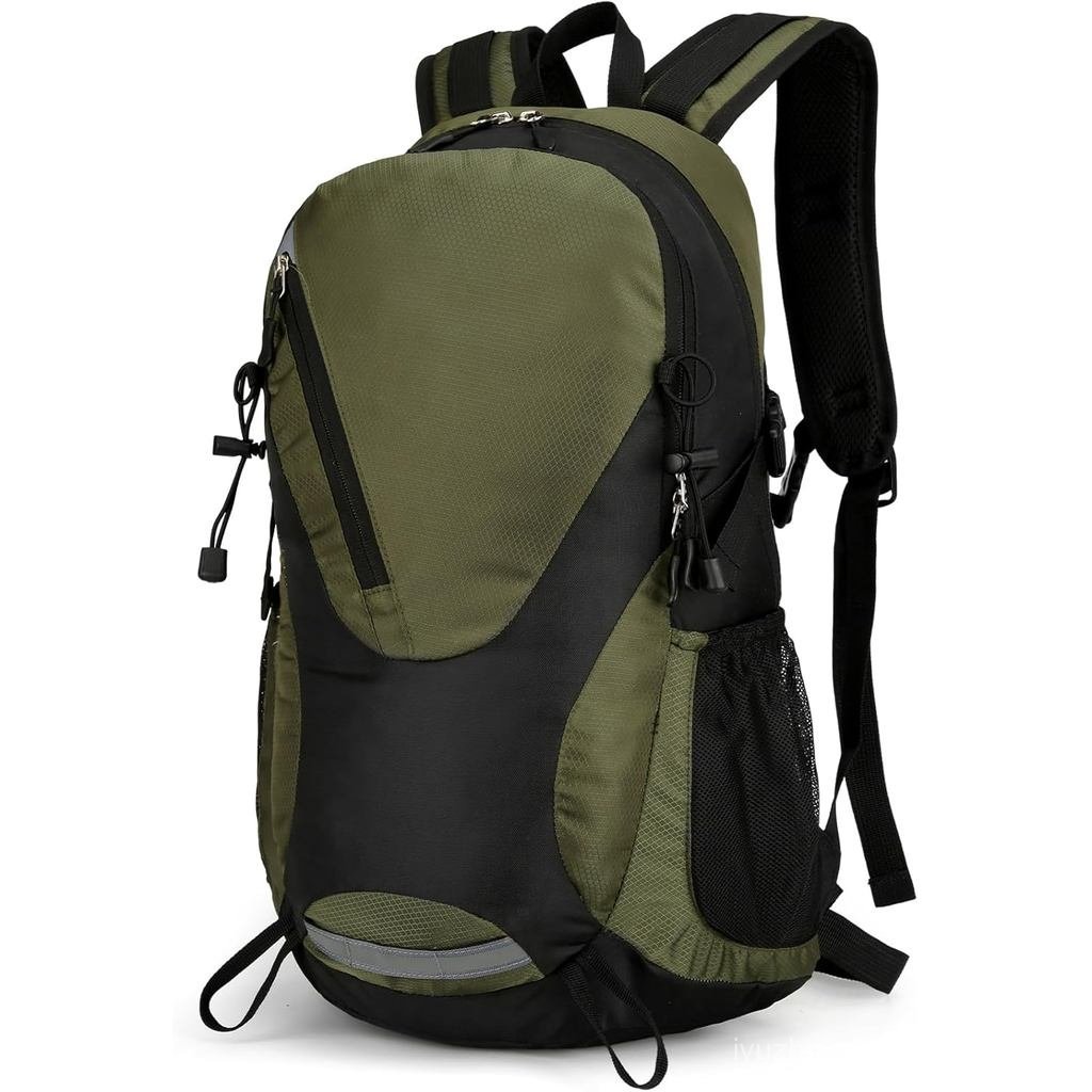 30L Waterproof Hiking Backpack with Chest Strap for Men Women, Lightweight Padded Camping Backpack, 