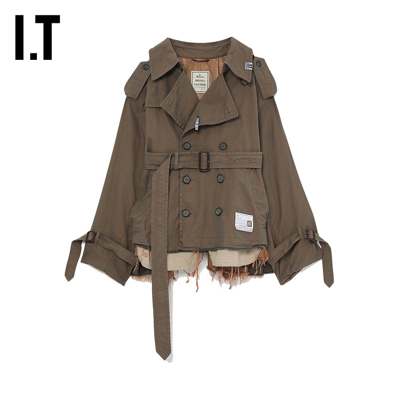 เสื้อแจ็คเก็ตสั้นทนลมสำหรับผู้หญิงจาก Mihara Yasuhiro รหัส 0CT021XK