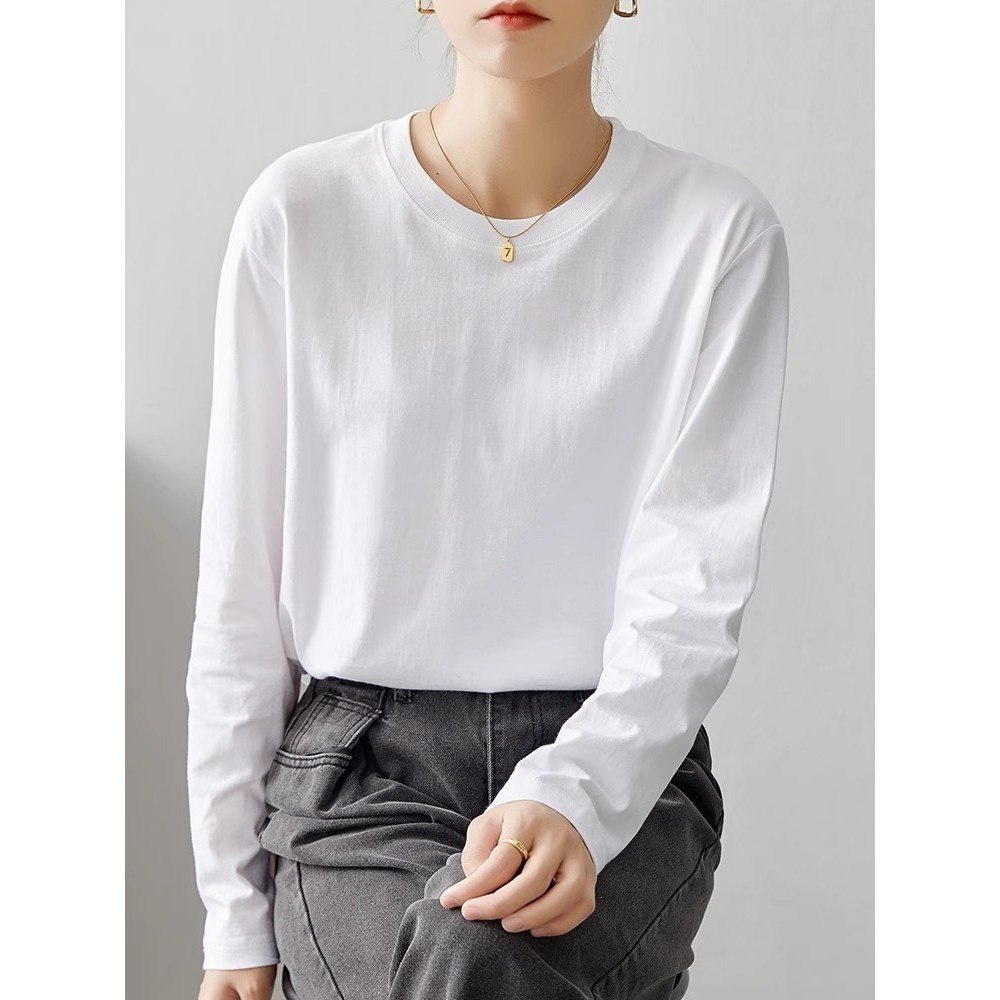 แขนสั้น 2024 New Top Cotton White Base Shirtgt888.vn20251022133057