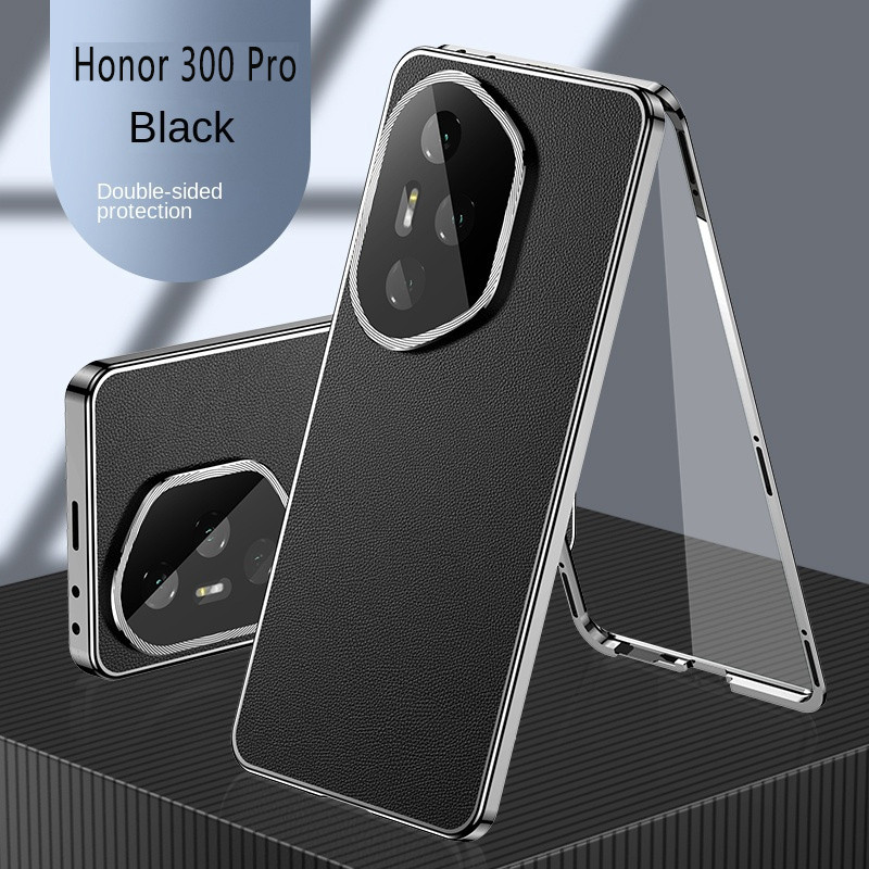 ใหม่กระจกแม่เหล็กสําหรับ Honor 300 400 Pro กระจกนิรภัยหนังฝาครอบโทรศัพท์สําหรับ Honor 400 Honor400 3