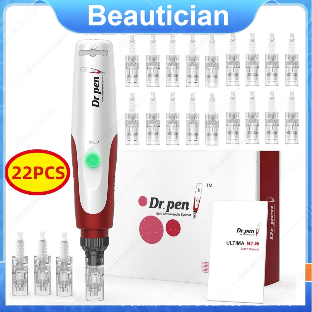ไร้สาย อัลติม่า ดร. ปากกา N2 Professional Pen Serum Applicator ปากกาความงามบนใบหน้า + 22 ชิ้นเปลี่ยนวัสดุสิ้นเปลือง