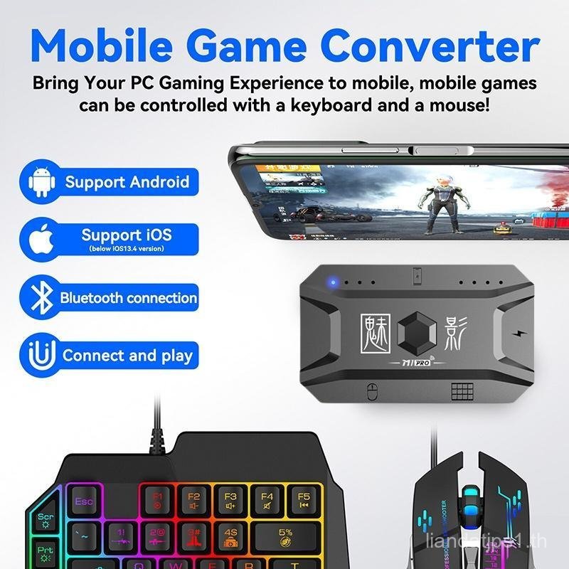 MEIYING คีย์บอร์ดเกมมิ่ง คีย์บอร์ดมือถือ Gaming Keyboard คีย์บอดร์ดไร้สาย พร้อมเมาส์และอุปกรณ์เชื่อม