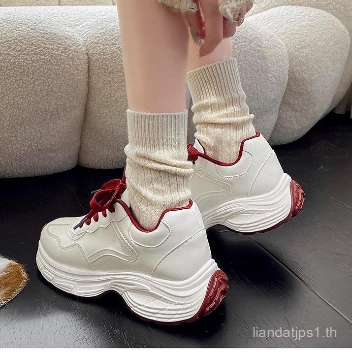 LUKALULU [ ลดเพิ่ม 30%] ส่งฟรี COD รองเท้าผ้าใบ JSNB รองเท้าแฟชั่นสตรี PU  พร้อมส่งในไทย รองเท้าลำลอ