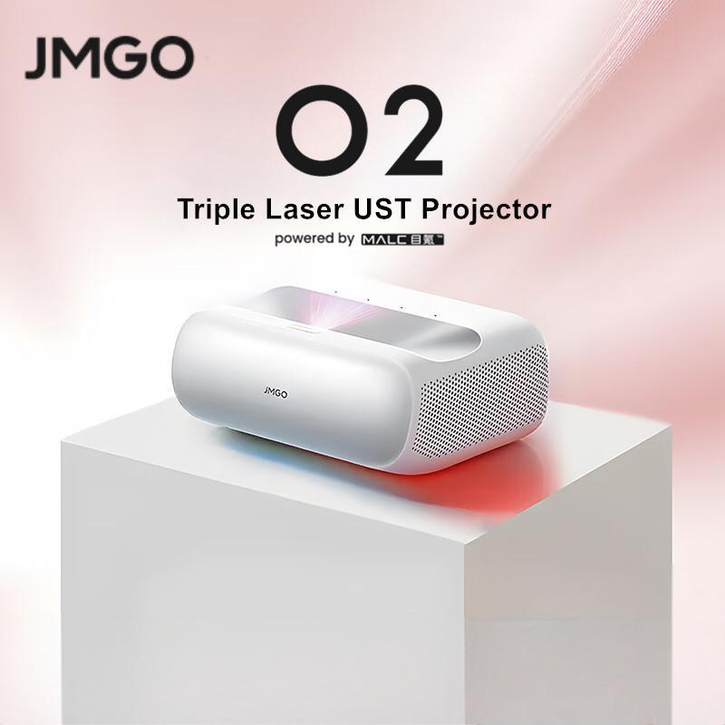 JMGO O2 / O2 Pro / O2 Ultra 4K New Generation Triple Laser Ultra Short Throw Projector 0.18:1 Throw 