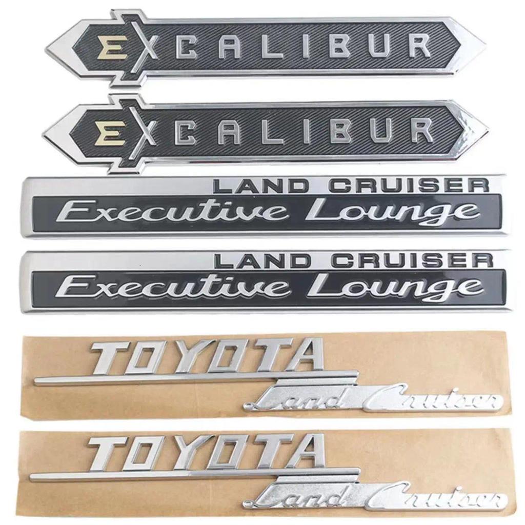 เหมาะสําหรับ Toyota Land Cruiser ป้ายด้านข้าง v6 V8 Prado/ครอบงํา VXL TXL การปรับเปลี่ยนป้ายประตูท้า