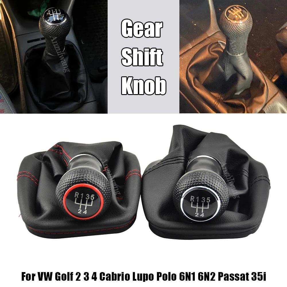 สําหรับVolkswagen VW Golf 2 3 4 Cabrio Polo 6N1 6N2 Passat 35iรถShift Knob Lever Gaiter Boot