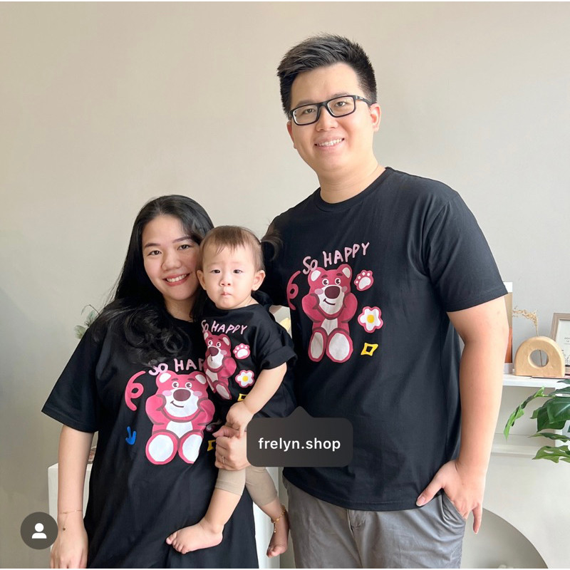 LOTSO SO HAPPY BLACK WHITE l TSHIRT TUMBLR TEE KOREA BKK BLACK WHITE
