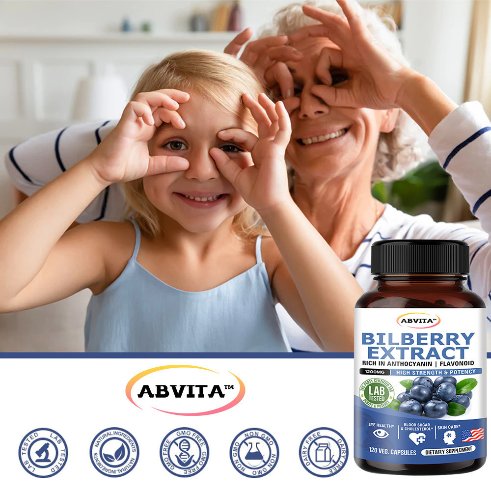 ​ ABVITA สารสกัดบิลเบอร์รี่ 1200 มก. แคปซูลสูงในพืช Anthocyanin & Flavonoid รองรับน้ําตาลในเลือดและระดับ Cholesterol - รูปที่ 2