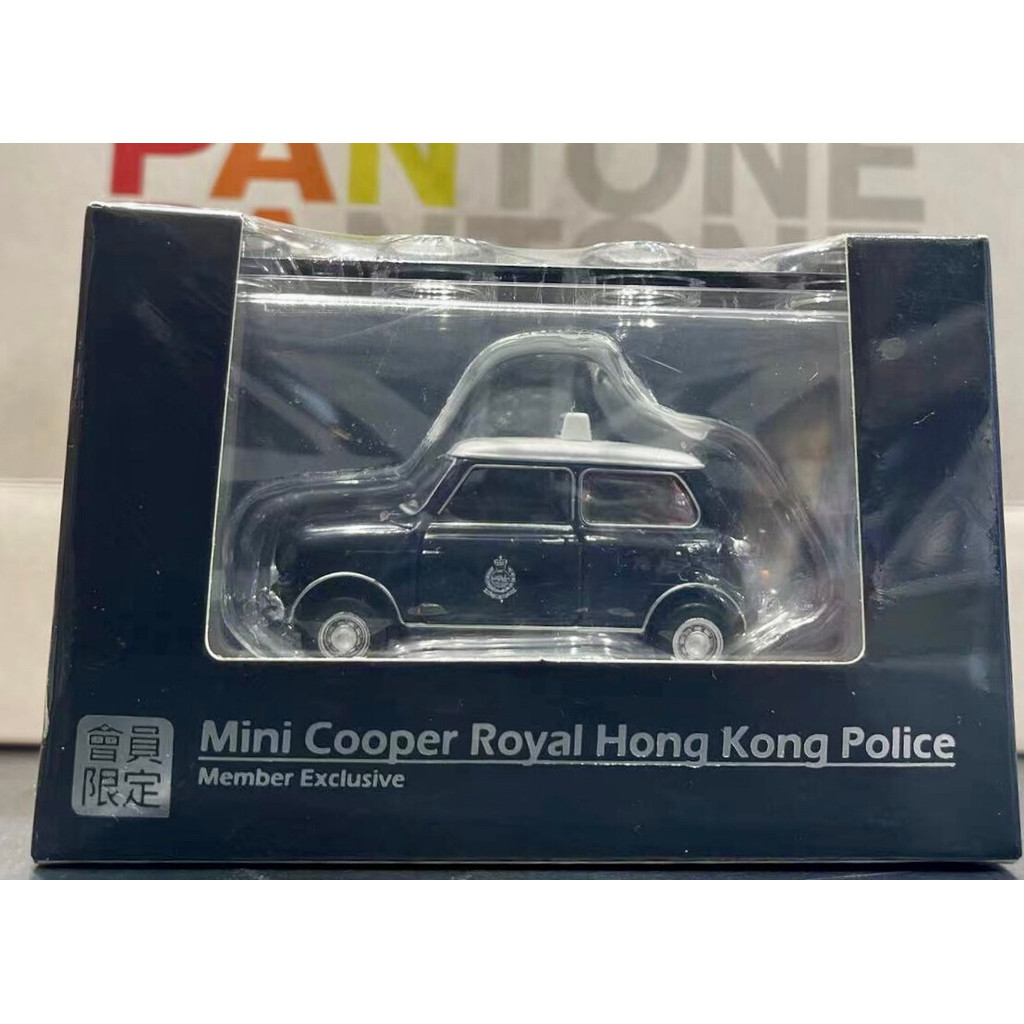 Tiny Micro Shadow Police Car MiniCooper Royal Hong Accessories Police Alloy Model 1/50 Brand: Tiny S