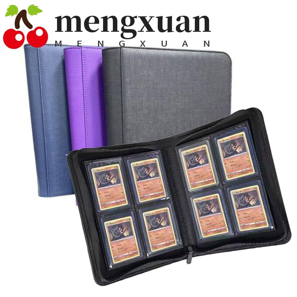 MENGXUAN Toploader อัลบั้ม, 112 Toploader PU Toploader Binder, ทนทานขนาดใหญ่ความจุกันน้ํากันฝุ่นการ์