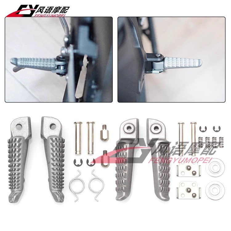 เหมาะสําหรับ Kawasaki Ninja Ninja 400/500 Z400 Z500 ZX-4R ZX-4RR ด้านหน้าด้านหลังเหยียบ