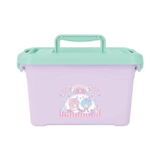 💖 กล่องใส่ของอเนกประสงค์ SANRIO 💖 เก็บของให้เป็นระเบียบ ใช้งานง่าย ลายน่ารักมุ้งมิ้ง 🐰🐶🐱 📦 ขนาด 28 x 16 x 20 cm.