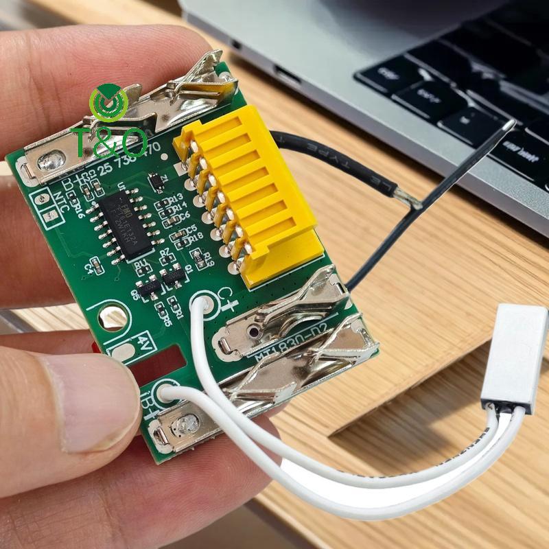 [T&OT] 1 ชิ้นสําหรับ 18V 1.5Ah 3Ah 6Ah 9Ah BL1815 BL1830 BL1845 BL1860 แบตเตอรี่ Li-Ion PCB ชาร์จแผง