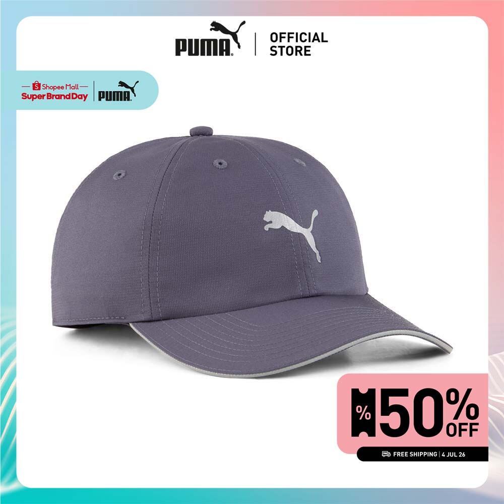 PUMA Running หมวกเบสบอล Running III สีเทา - 02616904