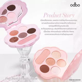 ♦️ของแท้·ส่งด่วน·ถูก♦️Odbo Mystic Pearls Eyeshadow Palette #OD2039 โอดีบีโอ มิสติก เพิร์ล อายแชโดว์ พาเลตต์ x 1ชิ้นdayse