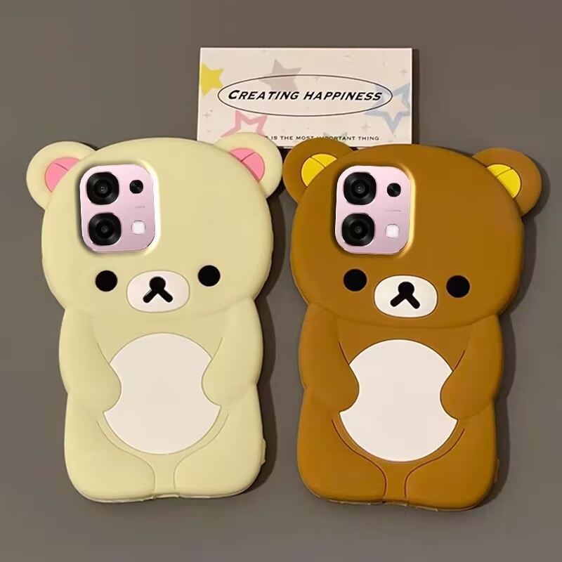 3D กันกระแทก สําหรับ OPPO Reno 16Pro 5G A6T Pro A6Pro A6X A6 A6S 4G เคสมือถือ Soft TPU Case เคสป้องกัน Cute Cartoon Easily Bear Cover เคสกันกระแ เปลือกกันกระแทก เปลือกการ์ตูน