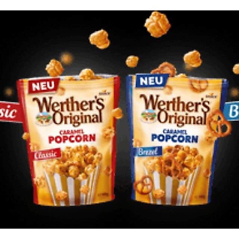 (พร้อมส่งขนมอร่อย ราคาถูก) เวอร์เธอร์ คาราเมล ป๊อปคอร์น Werther’s Original Caramel Popcorn