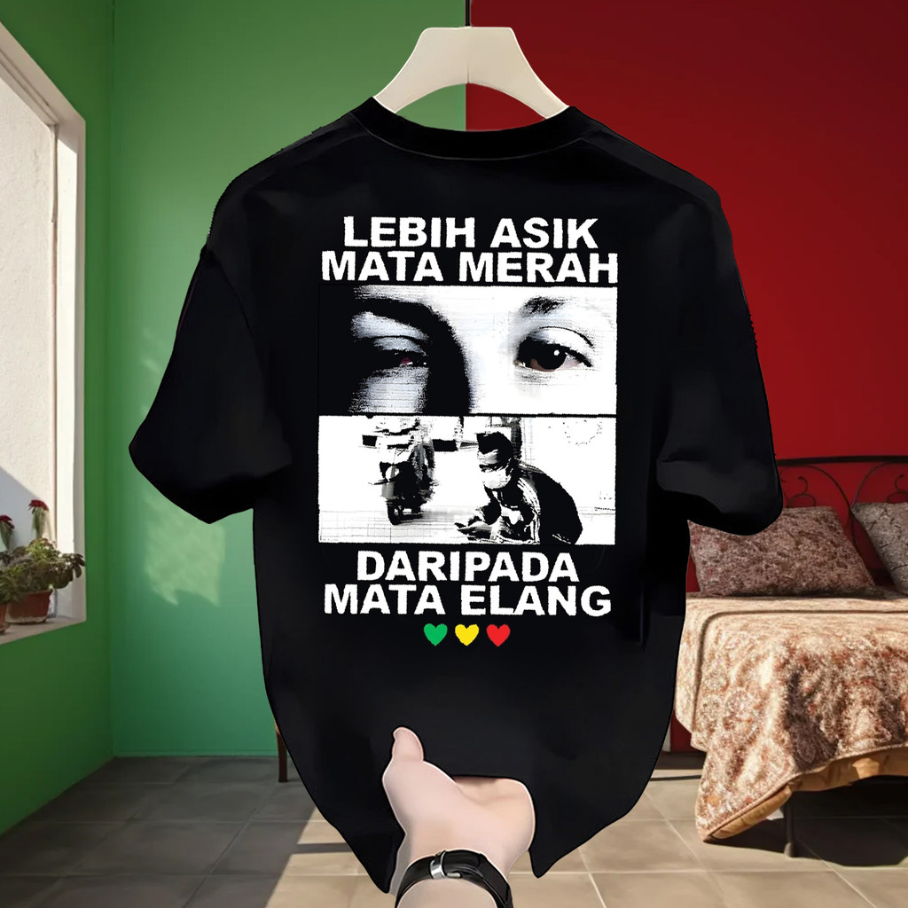 MERAH MATA EAGLE EYES เสื้อยืดมากกว่า Asian Red Eyes จาก Eagle Eyes DC Debt Collector / เสื้อยืดผู้ช