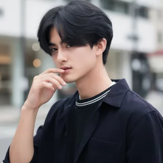 วิกผมบุรุษสไตล์เกาหลีส่วนกลางผมสั้นธรรมชาติปุยสมจริงสวมใส่ทุกวันระบายอากาศ
