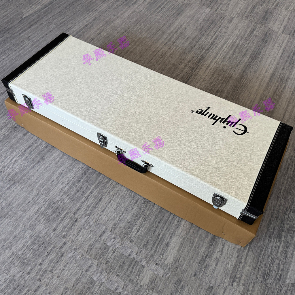 ขายตรงจากโรงงาน Epiphone Epiphone Les Paulเคสกีตาร์ไฟฟ้าเคสสี่เหลี่ยมสีขาวหรูหรา