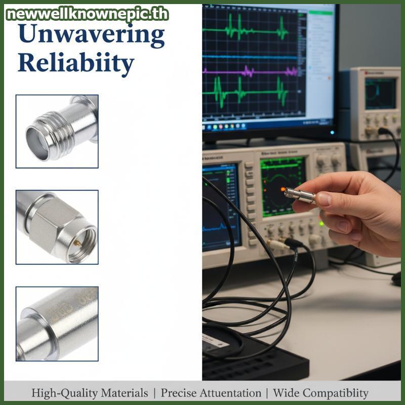 Newwellknownepic SMA Coaxial Attenuator คงที่ 2W DC ถึง 8GHz 1dB 2dB 3dB 4dB 5dB สําหรับการทดสอบและก