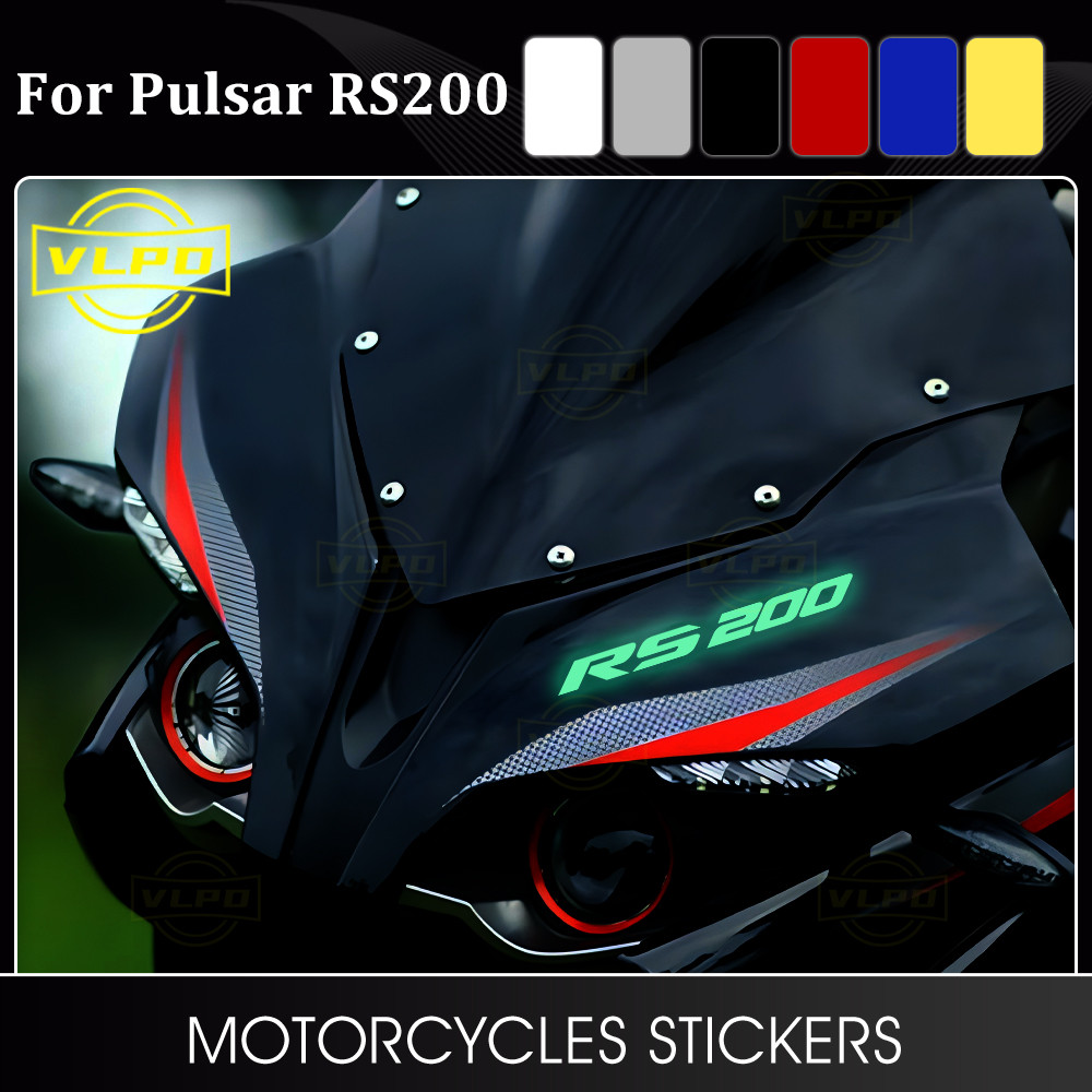 สติกเกอร์รถจักรยานยนต์รูปลอกกันน้ําสําหรับ Bajaj Pulsar RS200 สติกเกอร์ RS 200 200RS อุปกรณ์เสริม 20