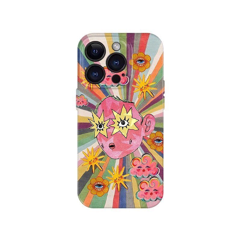 Cyberpunk QJYS เคสโทรศัพท์เหมาะสําหรับ IPhone 11 17 AIR 16 E 15 14 13 ProMax 7 8 PLUS XR XSMAX 12 PRO ฟิล์ม Hard Shell สไตล์ใหม่ที่ไม่ซ้ํากัน Niche