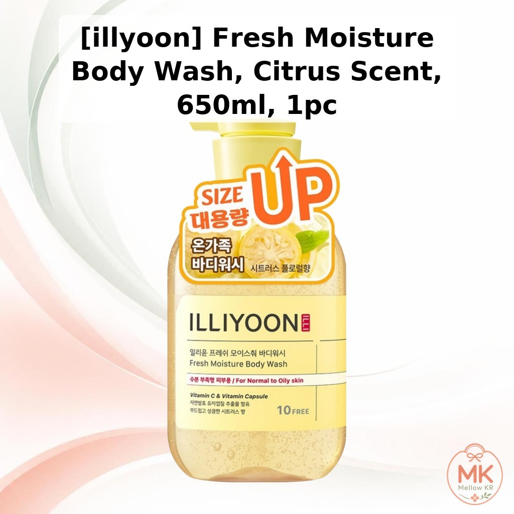 [illyoon] Fresh Moisture Body Wash กลิ่นซิตรัส 650ml, 1pc / Korean Body Wash / กลิ่นซิตรัส by Mellow