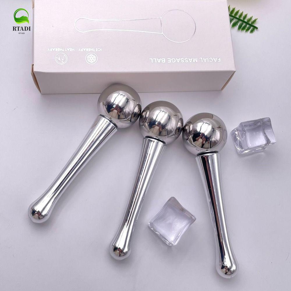 RTADI Ice Globes สําหรับใบหน้า, Puffiness Anti ริ้วรอย Face Care Cryo Freeze Stick, หรูหราสแตนเลส SPA เครื่องสําอาง Cooling นวด Roller Ball Eyes