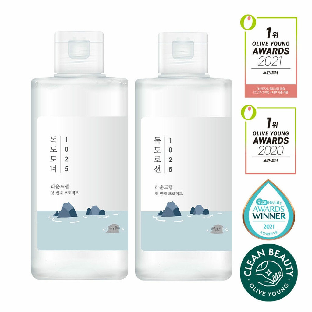 ROUND LAB [ROND LAB] 1025 Dokdo Toner 200mL + 1025 Dokdo Lotion 200mL /ROUNDLAB