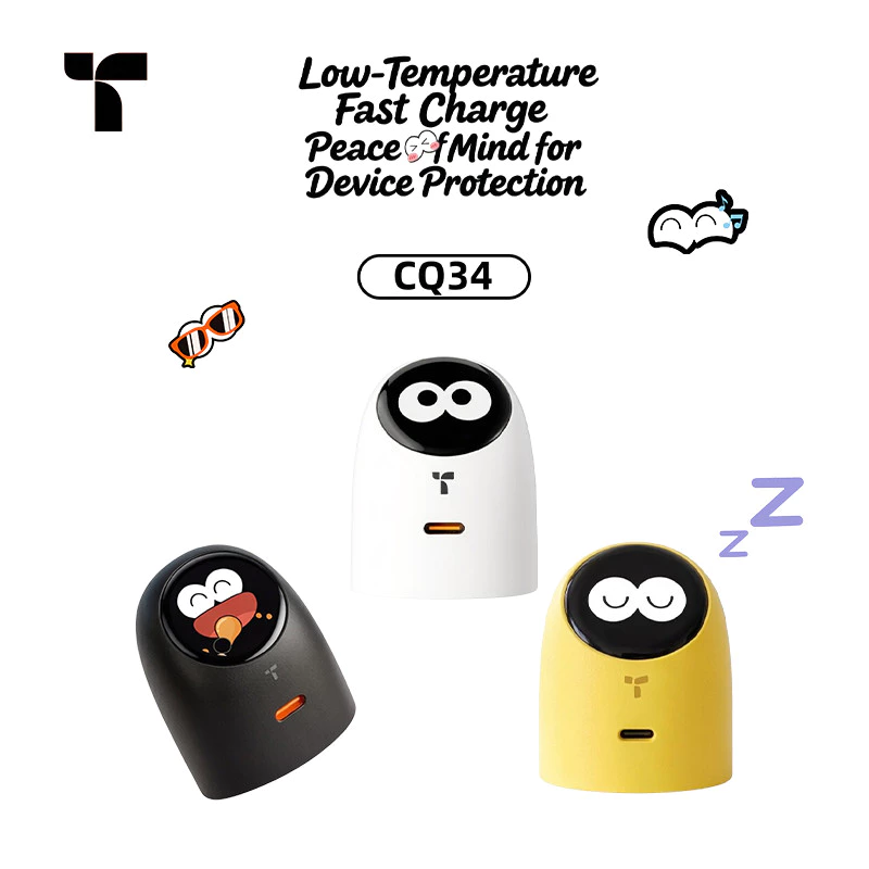 หัวชาร์จเร็ว TORRAS Big Eye จอสมาร์ท 60W PD Type-C สำหรับ iPhone MacBook